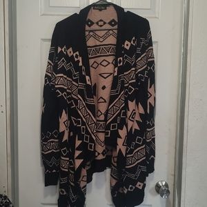 Women's Plus Size Long Sleeved Warm Cardigan 2X